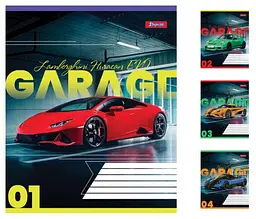 
Зошити учнівські 24 аркуша лінія 1B Garage, 20 шт. в упаковці