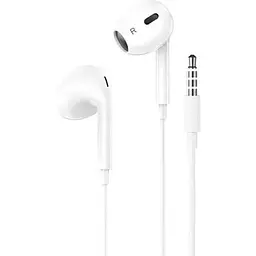 Навушники Hoco M101 Max Crystal grace wire-controlled earphones with microphone білі