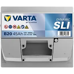 Акумулятор Varta Dynamic SLI 12В 45Аг 400А (EN) L+ (545413040) - мініатюра 4