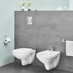 Змішувач для біде Grohe Bau Edge з донним клапаном Хром 30412 - мініатюра 3