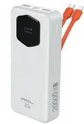 Портативний повербанк ACL PW-140 Power bank 20000 мАг Білий (2104618843)