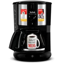 Кавоварка Tefal Subito Mug крапельна 1.25 л чорно-срібляста (CM290838) - мініатюра 4