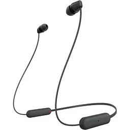 Навушники бездротові Sony WI-C100 Black BT 5.0, IPX4, SBC, AAC, Wireless, Mic