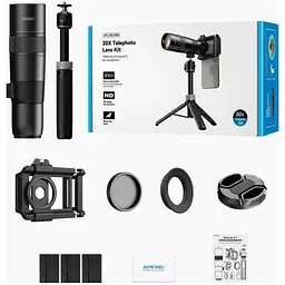 Телефото об'єктив для смартфона Apexel APL-T30XJJ028 зі штативом TeleCular 3 [134484] - мініатюра 6
