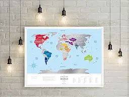 Скретч карта світу 1DEA.me Travel Map Silver World (13010) - мініатюра 6
