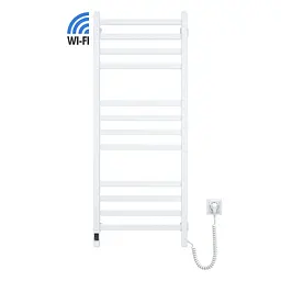 Електрична рушникосушка Navin Авангард 480x1200 Sensor з Wi-Fi, правобічна з таймером, біла 12-112033-4880, Білий, Праве, Електронний