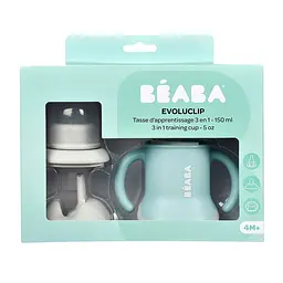 Поїльник Beaba 3 в 1 Evoluclip Training Cup 150 мл блакитний (913473) - мініатюра 7