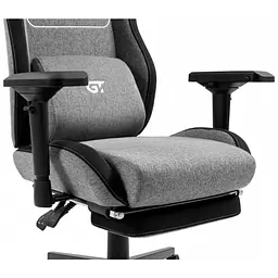 Крісло ігрове GT Racer X-2305 Gray/Black (X-2305 Fabric Gray/Black) - мініатюра 10