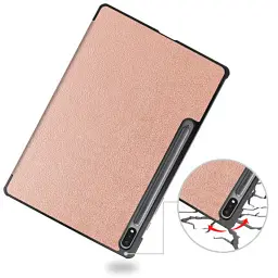 Чохол до планшета BeCover Smart Case Samsung Tab S9 Plus (SM-X810/SM-X816)/S9 FE Plus (SM-X610/SM-X616) 12.4" Rose Gold (710326) - мініатюра 6