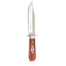 Ніж для кемпінгу SC-8111, Steel + red wood, Чохол