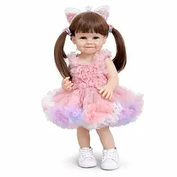 Реалістична Кукла Реборн 55 см повністю силіконова Doll Reborn Baby К0100612 - мініатюра 1