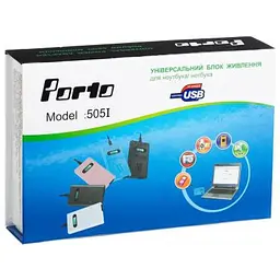 Блок живлення до ноутбуку Porto 70W, DC 15-24V (регулируемый), 4A max, + USB 5V,1A (MN-505I) - мініатюра 7