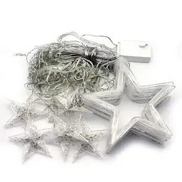 Гірлянда світлодіодна Star Curtain 4.2 м 100 LED, штора зорі синя, новорічна бахрома для дому