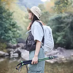 Трекінгова телескопічна палиця Naturehike CNK2550DS010 Sunlit Terk Base, 60-135 см, чорна - мініатюра 5