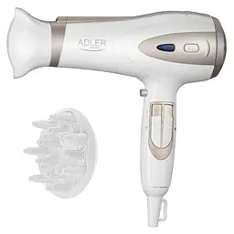 Фен Adler AD 2248W White champagne - мініатюра 3