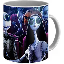 Кухоль GeekLand Кошмар перед Різдвом The Nightmare before Christmas Skellington CP 03.206 330 мл білий - мініатюра 2