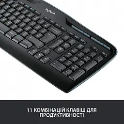 Комплект (клавіатура + миша бездротові) Logitech MK330 Wireless UA розкладка чорна (920-003989) - мініатюра 2