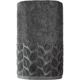 Рушник махровий Soho Leaves 70х140 см Dark Gray (70*140 Leaves Dark Gray) - мініатюра 2