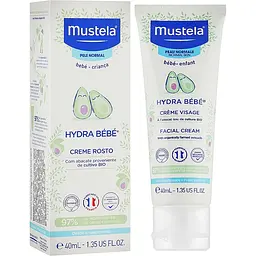 Уцінка. Зволожуючий крем для обличчя Mustela Hydra Bebe Facial Сream 40 мл