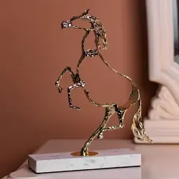 Декоративна фігурка Yiwu Horse 28х8.5х34 см металева статуетка колекційна для дому настільний декор HP-7-8 - мініатюра 2