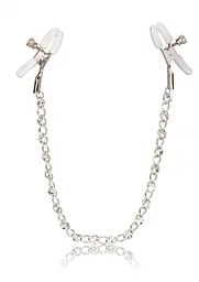 Затискачі для сосків Calexotics Crystal Chain Nipple Clamps, 30.5 см (сріблястий)