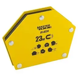 Магнітний фіксатор утримувач для зварювання Mastertool 23 кг трапеція