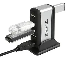 Хаб USB Lapara LA-UH7315, чорний, USB 2.0 - 7xUSB 2.0, блок живлення