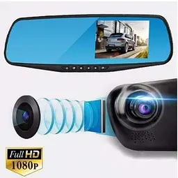 Дзеркало відеореєстратор 1433 екран 4,3" FHD 2 камери - мініатюра 7