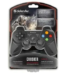 Геймпад Crusher, Black, бездротовий (Bluetooth) ПК/PS3/Android Defender teh0028558 - мініатюра 8