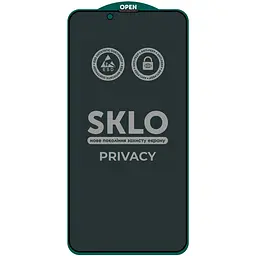 Захисне скло SKLO 5D Privacy тех.пак для Apple iPhone 13/13 Pro/14/16e 6.1 Чорний