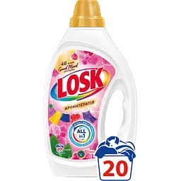 Гель для прання Losk  Color Ароматерапія Ефірні олії та аромат Малайзійської квітки 0.9 л 20 циклів прання