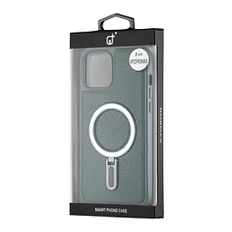 Чохол Jinduka Leather Ringo iPhone 12 Pro Max Green - мініатюра 2
