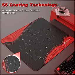 Килимок для миші Attack Shark CM02 Contour line Black Red (AS-6972792472461-BR) [176680] - мініатюра 6