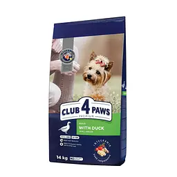 Сухий корм для собак малих порід Club 4 Paws з качкою 14 кг B4531222