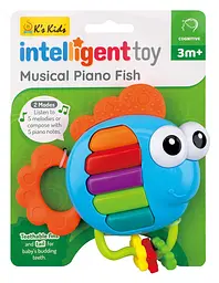 Брязкальце Ks Kids Піаніно Рибка, музичне зі світловими ефектами (KIT23006) - мініатюра 2