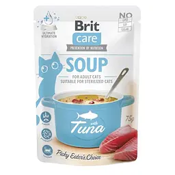 Корм вологий Суп для кішок Brit Care Soup with Tuna з тунцем, 75 г