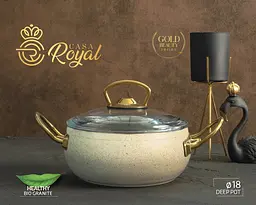 Набір посуду Casa Royal G-UKR 20200 "Bio Granit" Cream 7 предметів - мініатюра 6