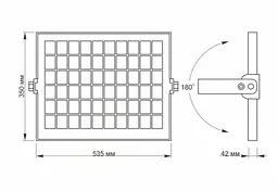 LED прожектор автономний Videx 2800Lm 5000K (25743-000) - мініатюра 6