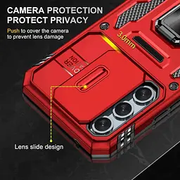 Ударостійкий чохол Camshield Army Ring для Samsung Galaxy A57 5G Червоний / Red - мініатюра 5
