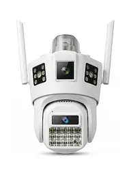 Інтелектуальна IP-камера Wi-Fi HD, IP-66, для зовнішнього та внутрішнього відеоспостереження, поворотна, з Wi-Fi, мікрофоном, - мініатюра 2