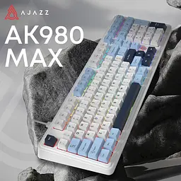 Клавіатура Ajazz AK980 MAX Magnetic Switch White/Blue (AK980-MAX-M-BWDB) [156881] - мініатюра 6