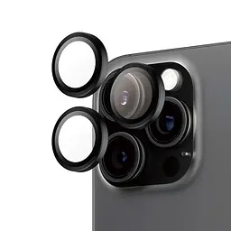Протиударне захисне скло AR для камери Apple iPhone 16 Pro/16 Pro Max black titanium , захист лінз від подряпин та ударів, лінзи на камеру з рамкою, ArmorStandart (ARM79408)