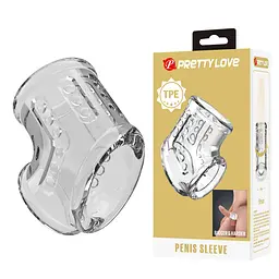 Насадка на пеніс Pretty Love Penis Sleeve, 7.2 см (прозорий) - мініатюра 7
