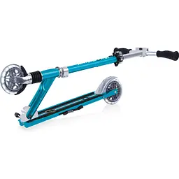 Самокат Globber Flow element comfort lights, колеса з підсвічуванням, блакитний (727-301) - мініатюра 6