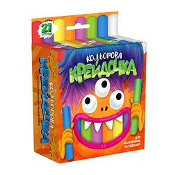 Крейда кольорова серії Крейда малі, 21 колір, Danko Toys