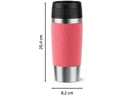 Термокухоль Tefal Travel Mug Classic Twist 0.36 л Coral (N2024410) - мініатюра 2