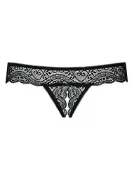 Сексуальні стрінги Obsessive Miamor Crotchless XXL чорний - мініатюра 5