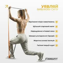 Набір двошарових резинок для підтягування EasyFit Premium 7-45 кг (3 шт) - мініатюра 2