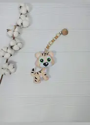 Підвіска ручної роботи на візочок або ліжечко a.l.babybox Тигрик Рожевий
