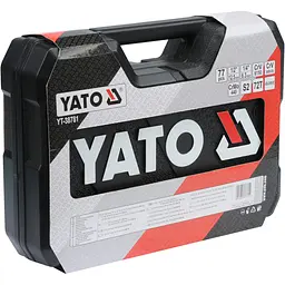 Набір головок торцевих Yato квадрат 1/2", 1/4" з інструментами 77 шт. (YT-38781) - мініатюра 6
